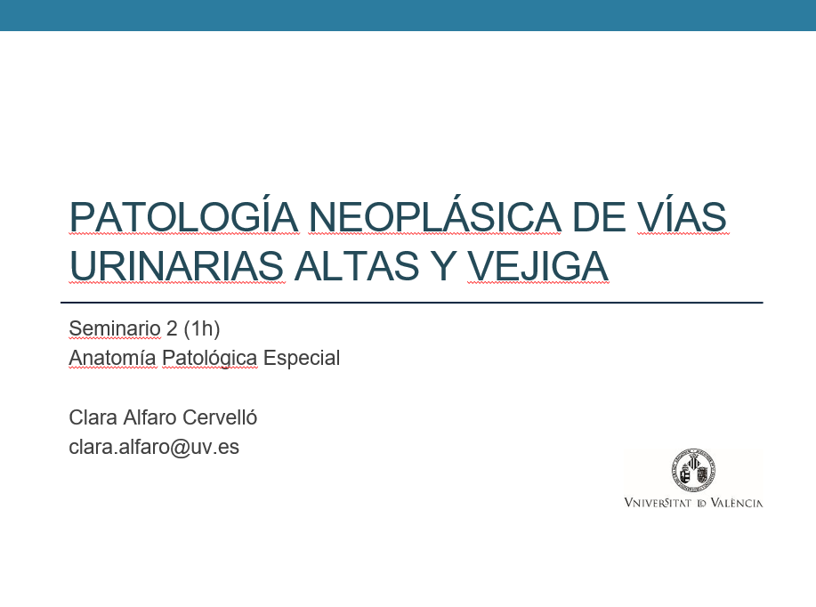 Seminario 9-10. Neoplasias uroteliales